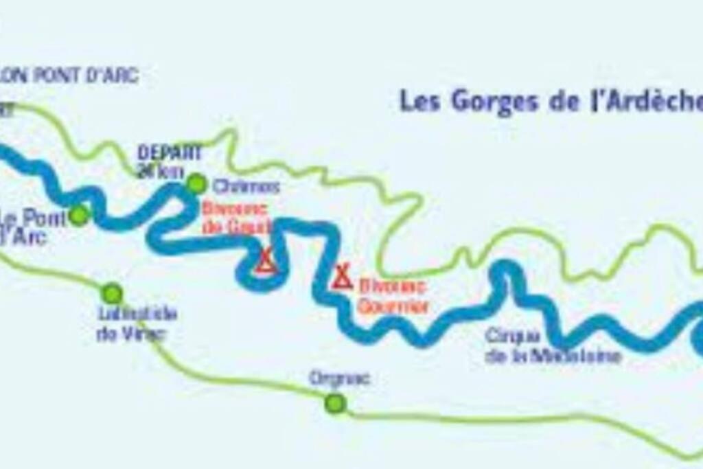 La O'Liso Gorges De L'Ardeche Villa Salavas Buitenkant foto